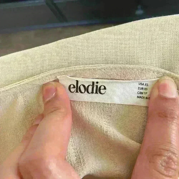 Nordstrom Elodie Corset Long Sleeve Lace-up Sheer Crop Top Women Size XS - Picture 7 of 9